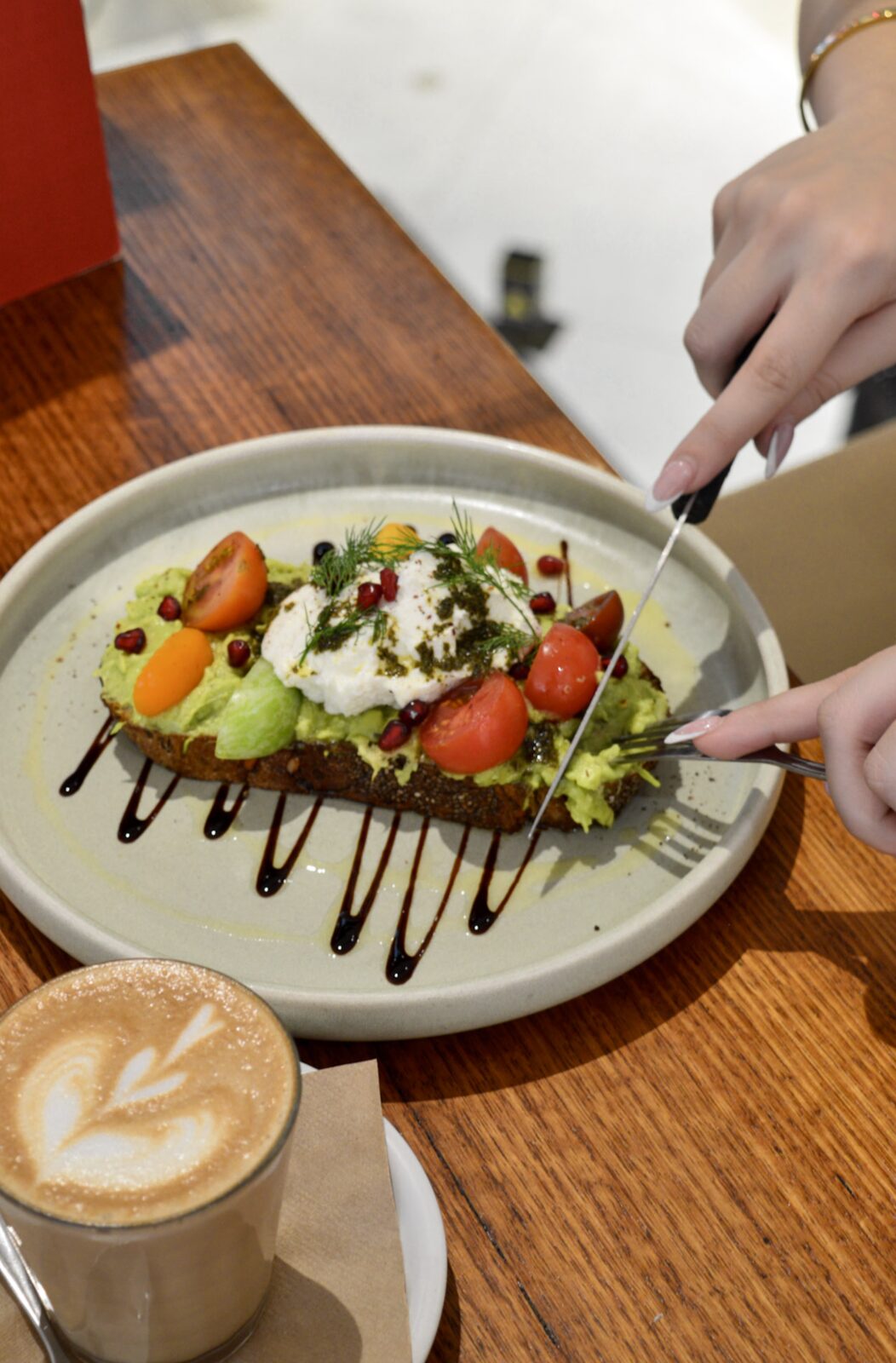 Café brunch content shoot for a Sydney client by AERI Socials